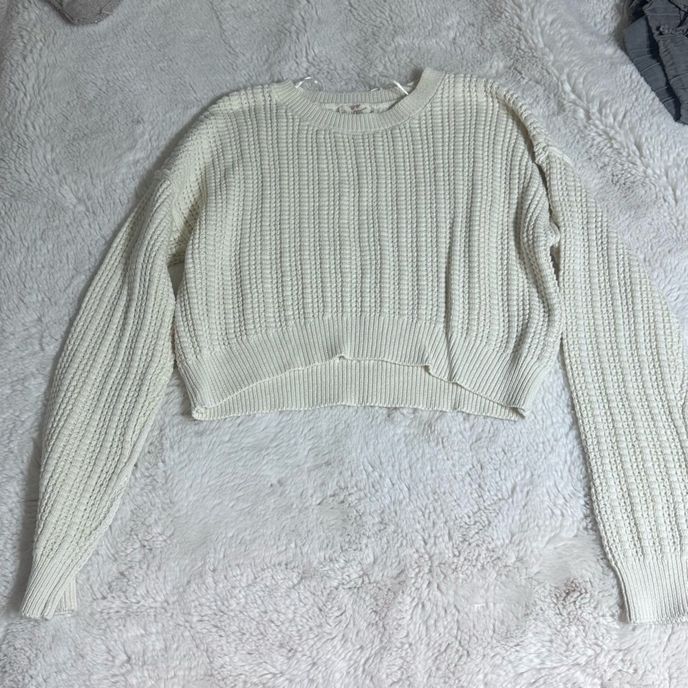 Hippie Rose Off-White Knit Sweater